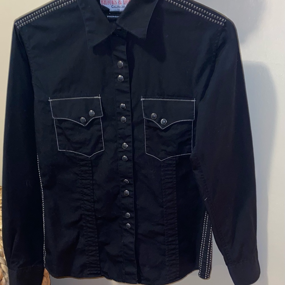 Women's Black Button Down Shirt
